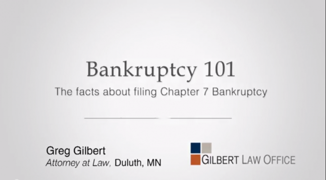 Bankruptcy 101 Chapter 7 Bankruptcy 101 Chapter 7